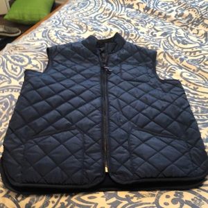 Excellent condition quilted nylon navy vest